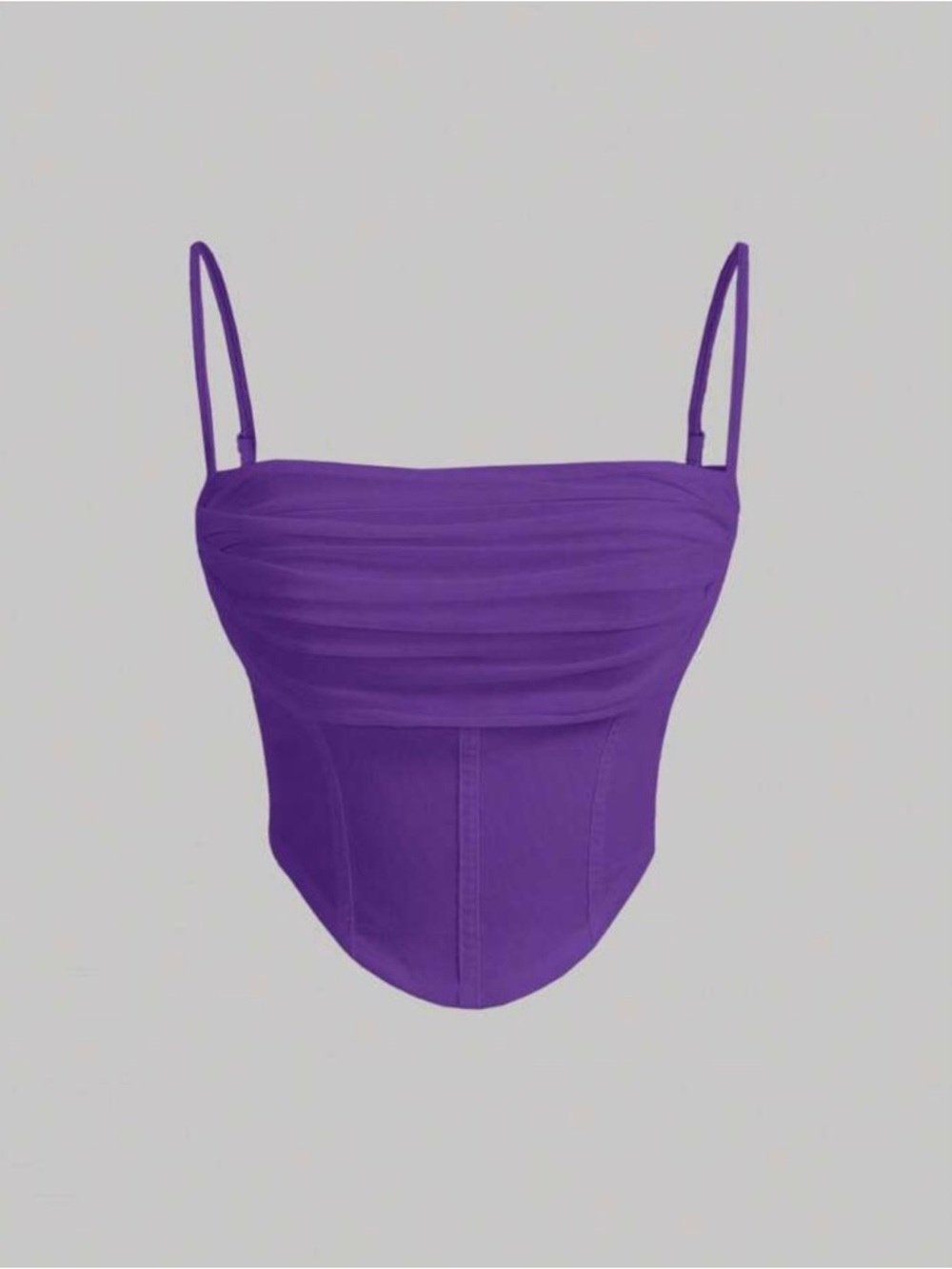 SHEIN Purple Ruched Cami | Size: Medium